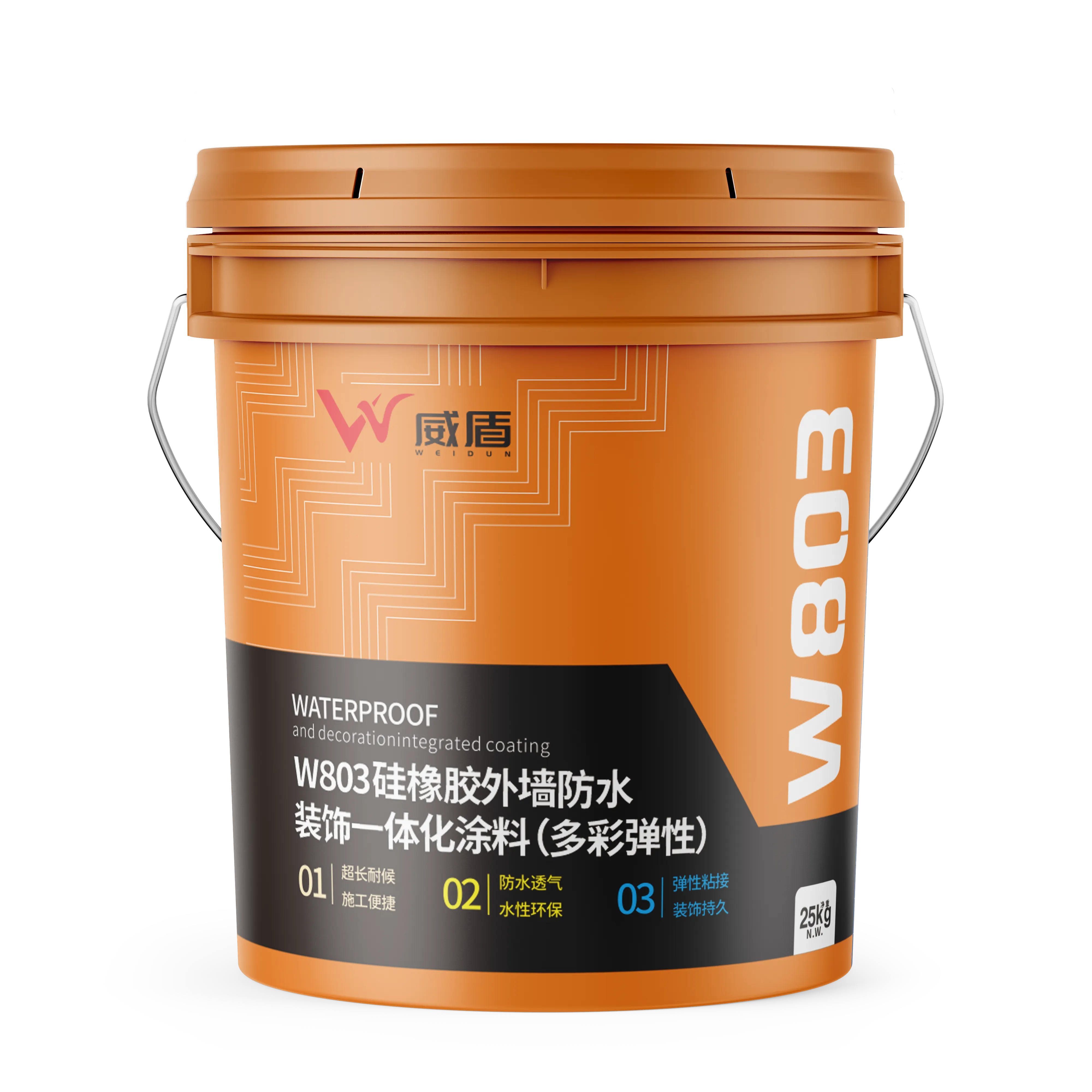 W803硅橡胶外墙防水装饰一体化涂料（中涂）