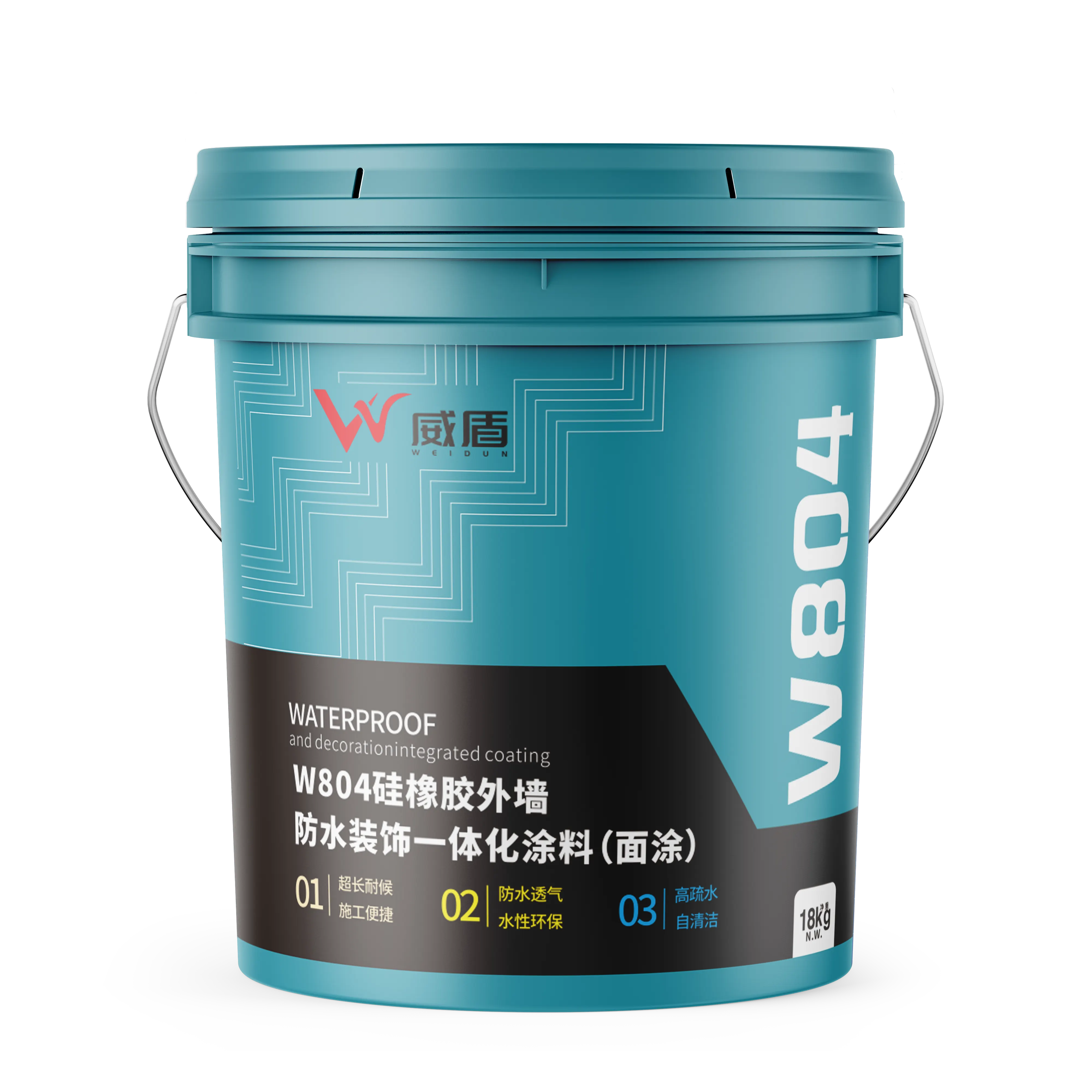 W804硅橡胶外墙防水装饰一体化涂料（面涂）