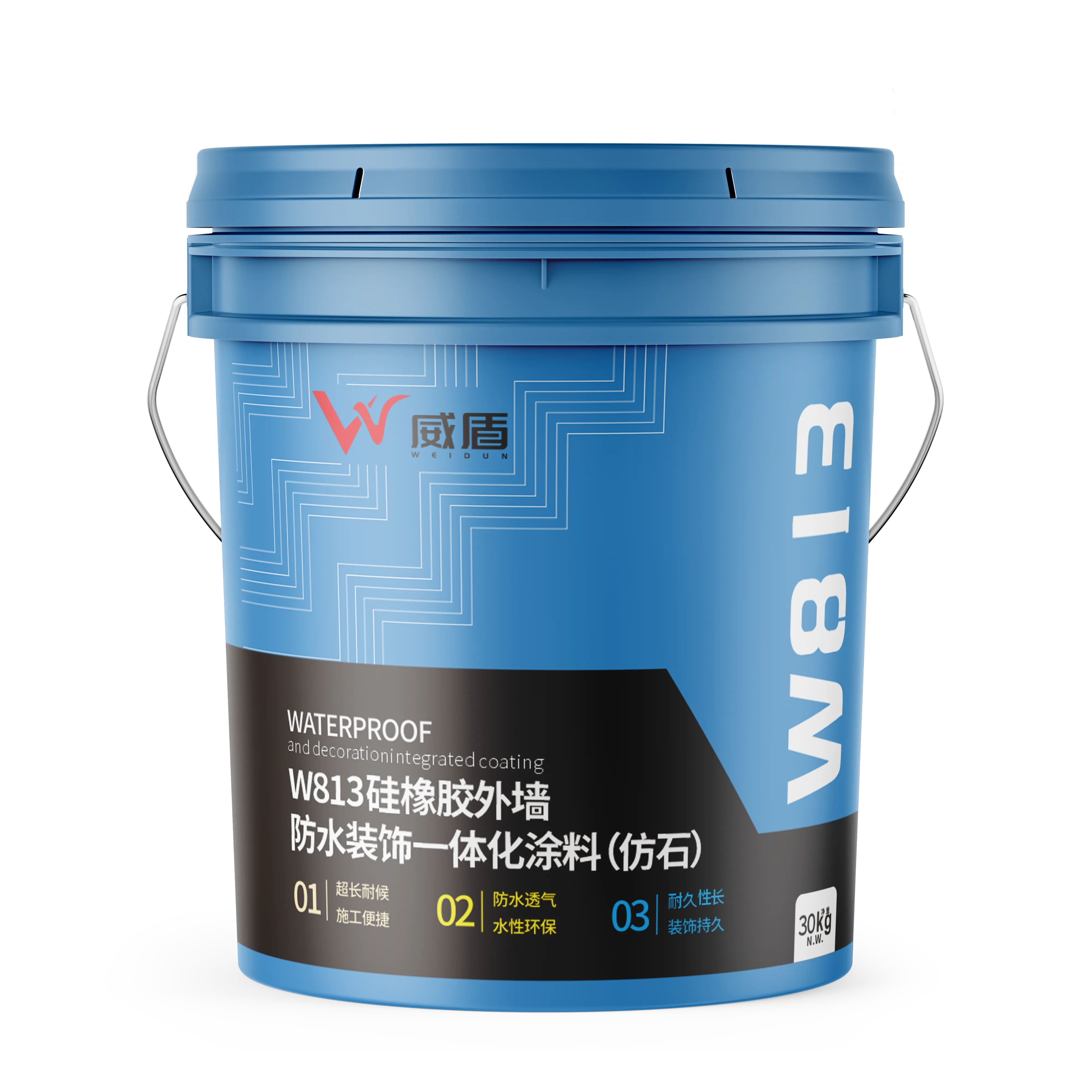 W813硅橡胶外墙防水装饰一体化涂料（仿石）